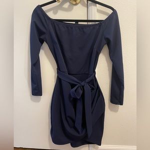 Navy mini dress